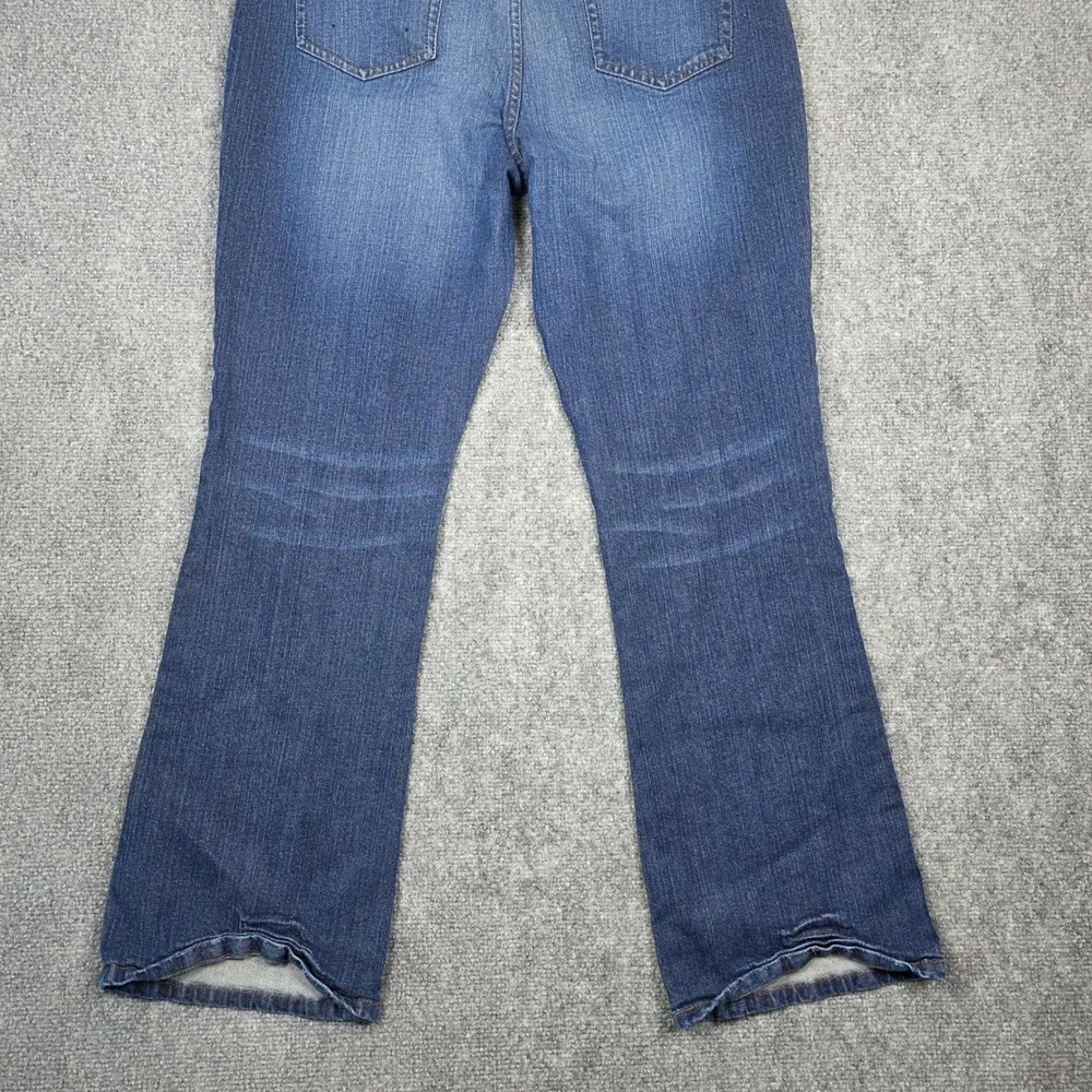 Lauren Ralph Lauren Studded Jeans Women 12 Blue Cotton Bootcut Embellished Denim